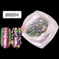 Fulgi de gheata Aurora Charm Chameleon Gradient de unghii Cod BSZ04